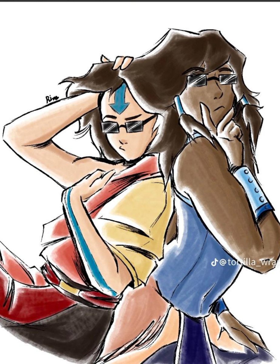 heartofkorra's tweet photo. Not Avatar Studios low-key confirming that Pavi and Nisha are just Aang and Korra reincarnated 😭 https://t.co/ccZYg2QTAJ