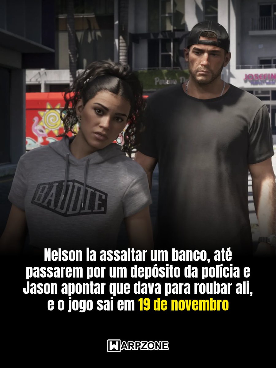 WarpZoneMe's tweet photo. GTA 6 deixa roubar quase tudo, até banco, diz a Rockstar.

#GTA6 #Rockstar #WarpZone https://t.co/hRDXdGDjs6