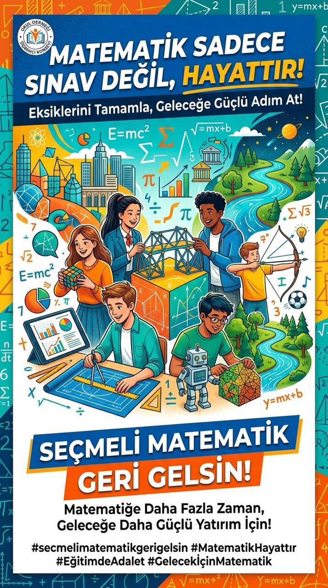 iremk0cer's tweet photo. Bir yanda öğrencilerin artan matematik ihtiyacı, diğer yanda kaldırılan seçmeli matematik dersleri…
Çözüm belli: Seçmeli Matematik yeniden uygulanmalı.
#imösecmelimatgelsin
@YilmazzGuney @meb_ttkb @Yusuf__Tekin @mahmudinan @cemgencoglu @RTErdogan https://t.co/Ey5mBYQTKC