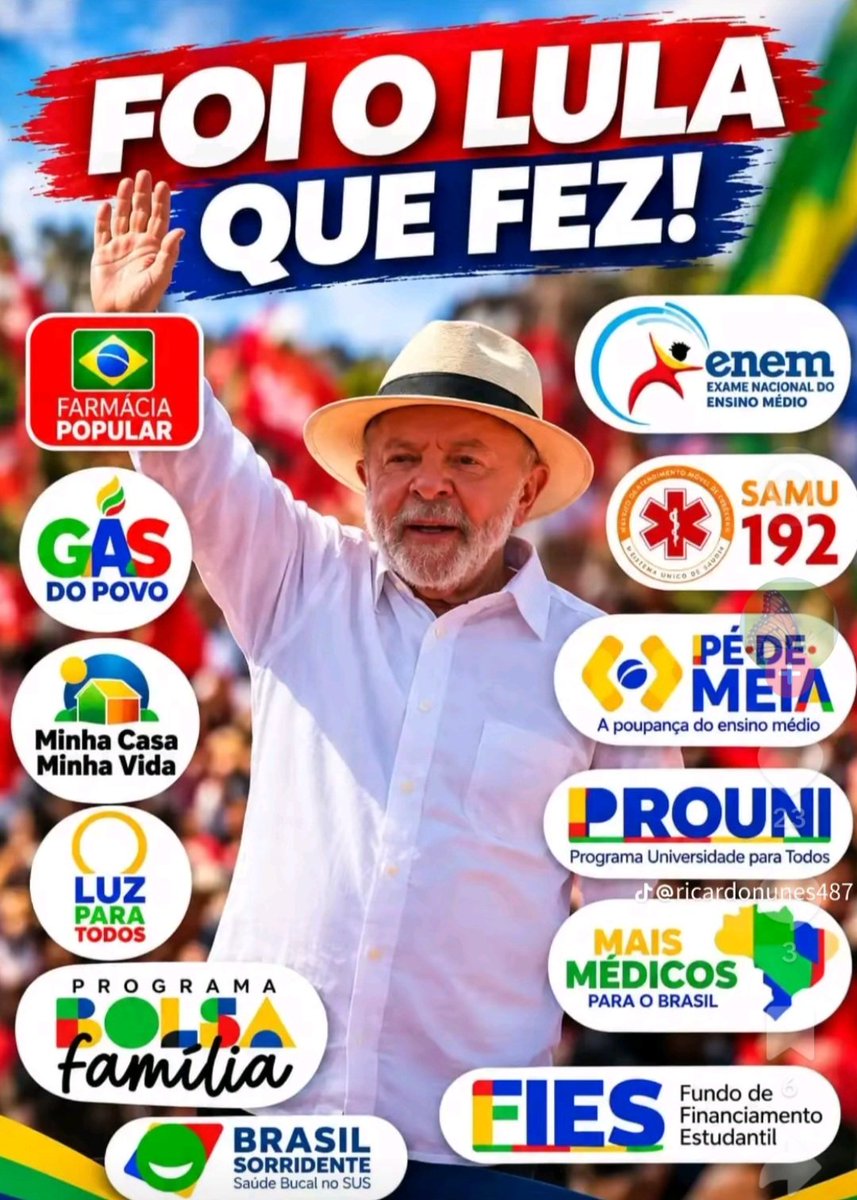 Italotuita's tweet photo. Brasil com Lula / Brasil com Flávio

O melhor para o Brasil é Lula Reeleito, ESPALHEM ⭐️❤️ https://t.co/MdQQu8gGE8