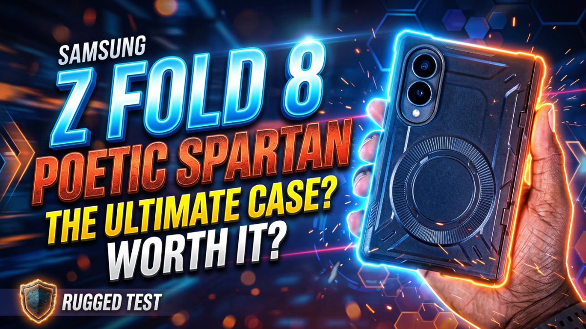 NerdGadgetShop's tweet photo. https://t.co/fO79DhBDNd
Samsung Galaxy Z Fold 8 Poetic Spartan Case Review!
#ZFold8 #Fold8 #samsunggalaxy #Samsung #GalaxyZFold8 #SamsungGalaxyZFold8 #RuggedCase #ProtectiveCase #phoneaccessories #droptest @PoeticCases https://t.co/O3NsPohLZe