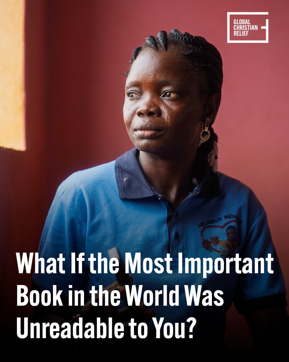 GC_Relief's tweet photo. What if the most important book in the world was unreadable to you?

For 100 million Christians, that's not a hypothetical. https://t.co/tAOPux9MAN