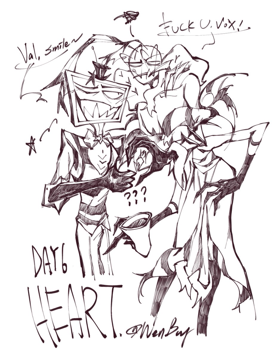 wenxbugg's tweet photo. IMPtober Day 6 HEART
我們不是說好要比心？？？
#IMPtober #Voxval #StaticMoth https://t.co/1iI0dJ2uDz