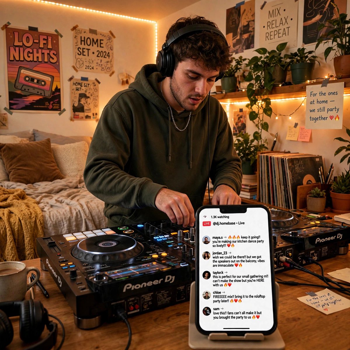 oncalldj's tweet photo. Not all your followers can make it to your shows. Now they don't have to — they can hire you to play their house party, live from your own setup.

Keep 100% of your rate + tips. First 10 DJs get the $9/mo free for a year.

https://t.co/MB6Jv8wNgH 🎧 https://t.co/lCnn150s4Q