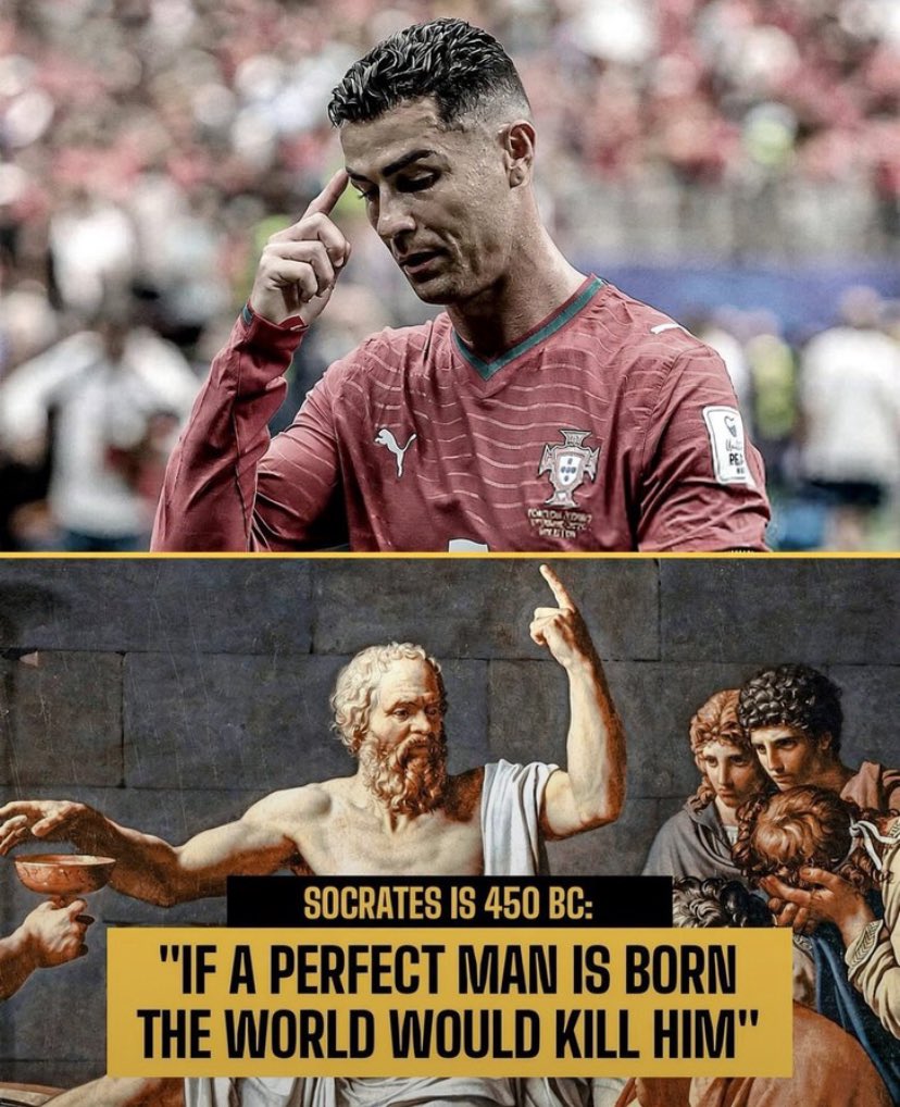 HATTRIX11XI's tweet photo. @dawg1xxx @_common_W_ Look at this kid, Messi fans and fake stats 5 and 6, I could just go online now and have ai write me some stats or fake quotes, that is what they said with visual evidence. No one is leaving in the past you are just being delusional.
Socrates was always right. https://t.co/1kCC8qGPcr