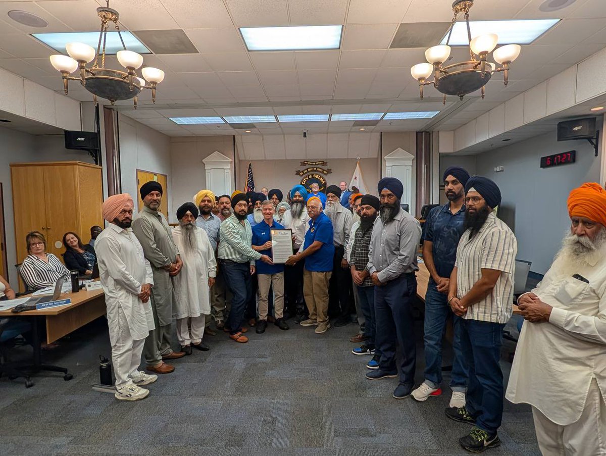 NyJagdeepsingh's tweet photo. Selma, California, has officially proclaimed recognition of the 1984 Sikh Genocide.

This November, Sikhs worldwide should be pushing their own cities to recognize the Sikh Genocide — not going to @diljitdosanjh shows and turning the days of our genocide into a celebration. https://t.co/XS9AJlqR02