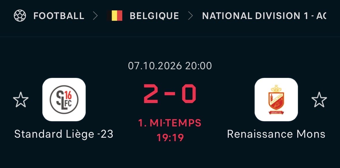 Antoine11446540's tweet photo. Le SL16 qui double la mise qql minutes plus tard ! 
#foot #football #Zeqiri #SL16 #Standard #Mons #U23 #jeunes https://t.co/kQbjvtsQHV