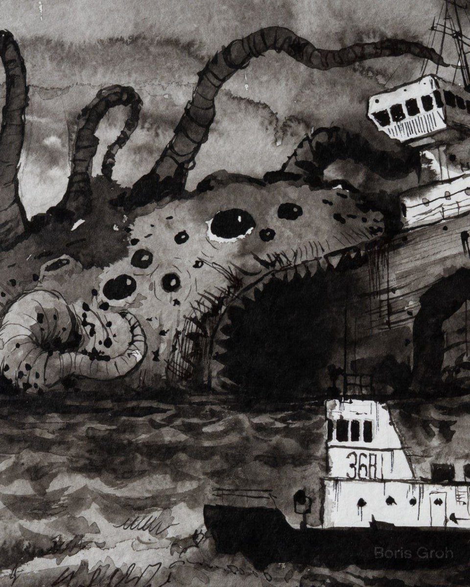 BorisGrohArt's tweet photo. "Sea", 2018

Original black ink work on paper.

Hand-signed and accompanied by a Certificate of Authenticity.

Free international shipping is included. More details in bio. https://t.co/Mv20Vb8ttG