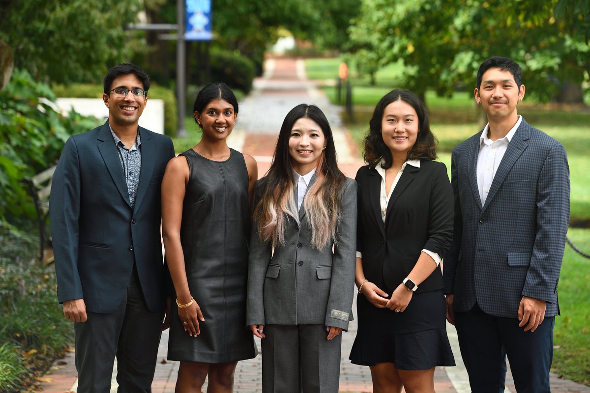 HopkinsEngineer's tweet photo. Five @JHUBME doctoral students have been named 2027 Siebel Scholars for their work on nanoparticle design, cancer detection, and immune cell behavior. Read about the scholars’ work and the accolades.

https://t.co/Tx8Q6TQzd2 https://t.co/i5UoyGdiGw