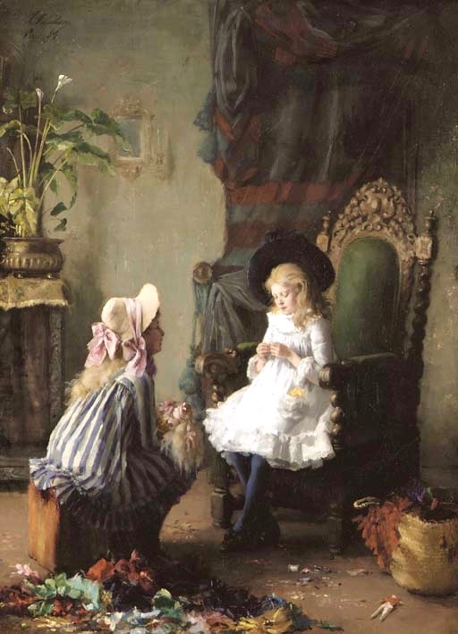 michiru_view's tweet photo. 🎨Leon Delachaux
(1850-1919)
Swiss painter
“Le trousseau de bébé” https://t.co/sV2RUq8Vel
