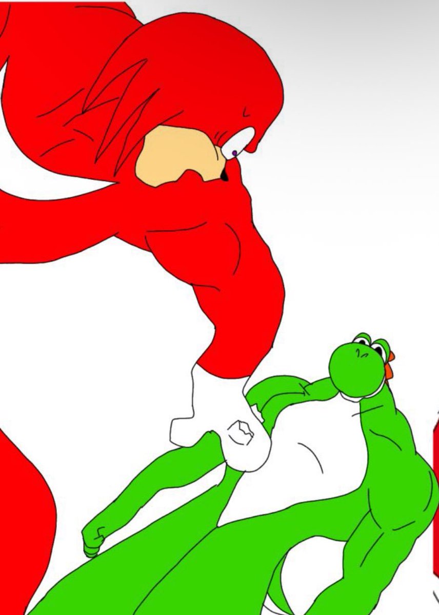 StyxRanger's tweet photo. @lilifying @supermxrio64 This Yoshi Knuckles one is KILLING me bro I can’t 😭 https://t.co/jJXv3Hi496