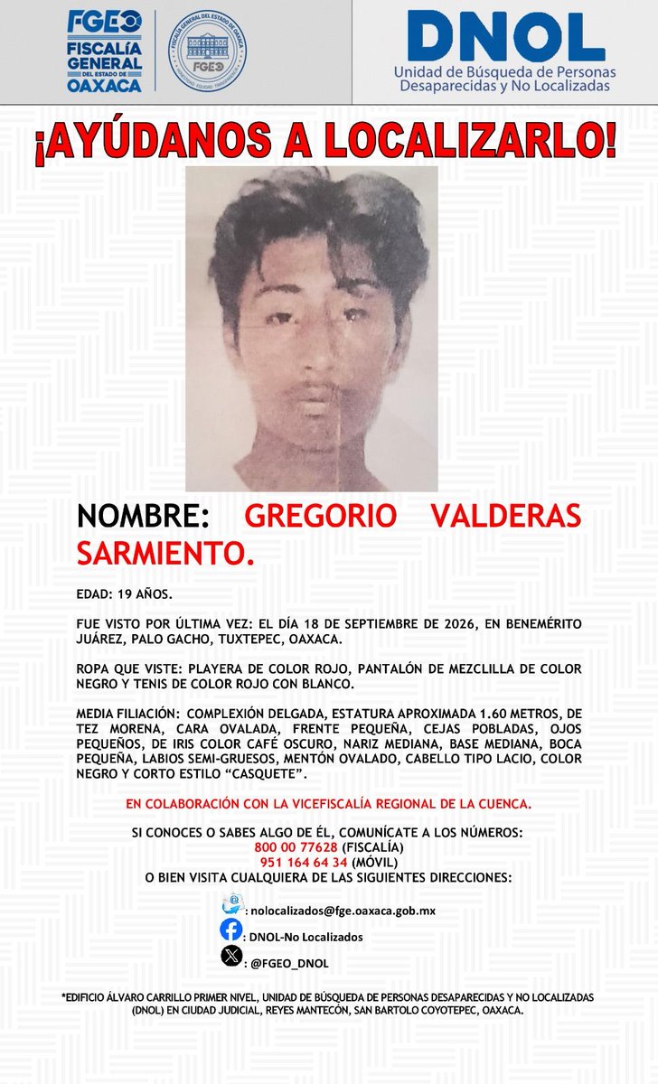 ELPINERO's tweet photo. #AUXILIOSOCIAL🆘 #COMPARTIR 🙏🏼 #Tuxtepec suma 5 personas desaparecidas en 18 días; familias piden ayuda para encontrarlas.

➡️ Las familias y autoridades mantienen las solicitudes de colaboración ciudadana para obtener información que permita establecer su paradero. 

https://t.co/viknAiMY09