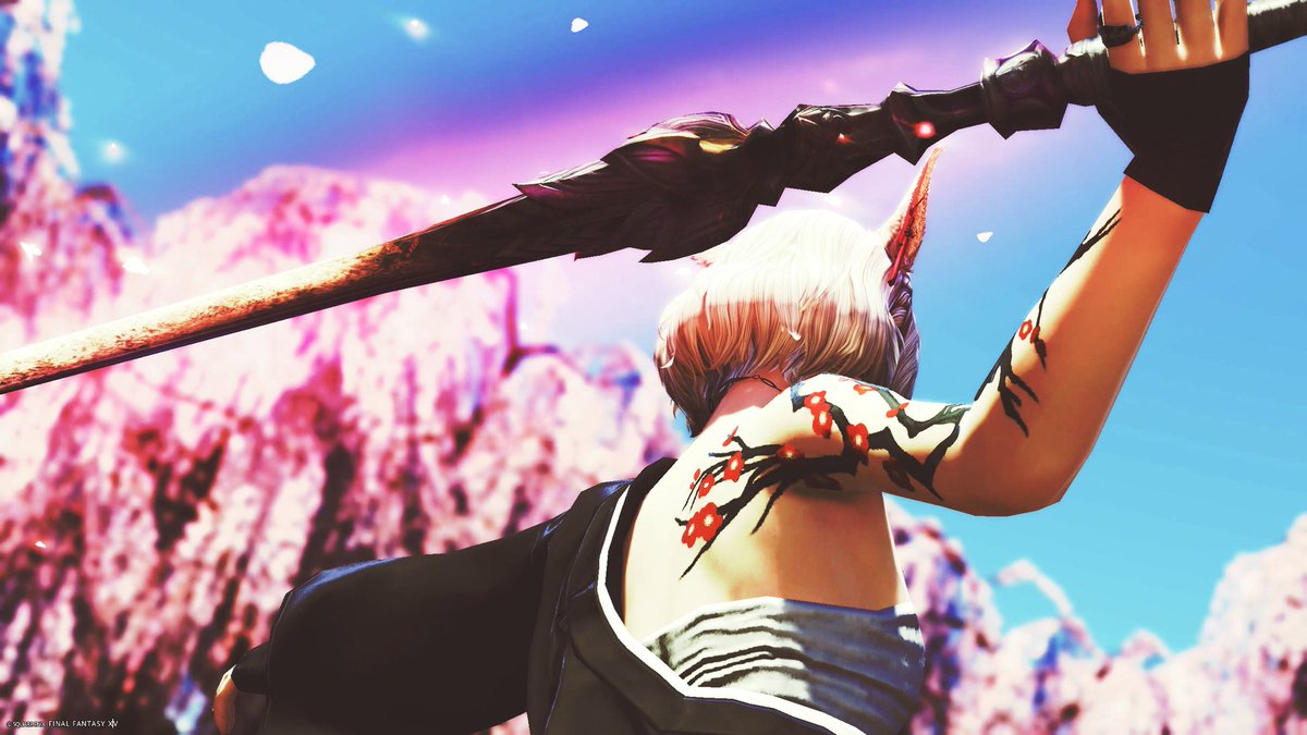 MillaN_FF14's tweet photo. 久し振りに六根隠し🌸
ミハシラの武士ドレスコードのために作ったミラプリが気に入ってて、ここしかないなと思ったから来てみた。

相変わらず綺麗なとこよなぁ...☺️ https://t.co/aomlinoMHV