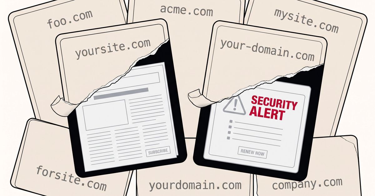 brycea's tweet photo. "On a macOS browser, your-domain[.]com showed a fake "MacOS Security Center" claiming 4 viruses &amp; selling a counterfeit McAfee renewal at 55% off. On another macOS render, yoursite[.]com showed a counterfeit ZDF article advertising an investment scheme." https://t.co/QiWq4vcEVs https://t.co/x8x932NKoL