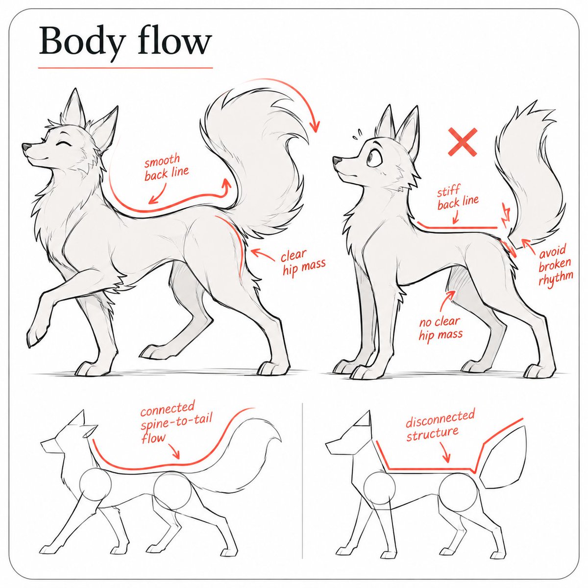 LumiCanvass's tweet photo. A strong back line gives the whole animal better flow. https://t.co/LgJiPHH01P