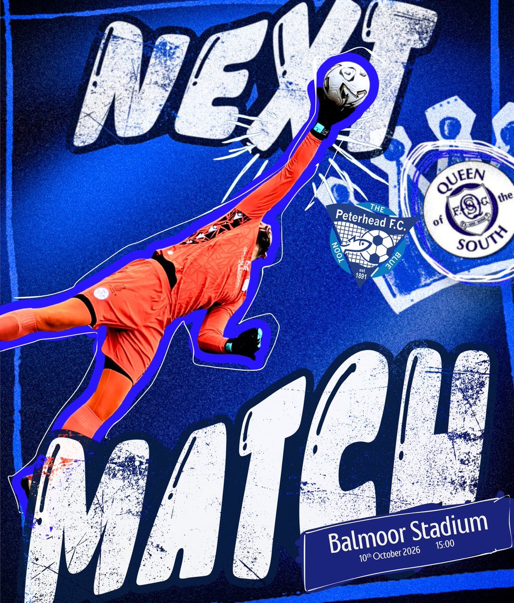 OfficialQosFC's tweet photo. Next Match 🔜 

We make the long trip north to take on Peterhead at Balmoor Stadium 🏟️ 

Pick up your tickets here ➡️ https://t.co/m6TXcJXpd5

#PETQOS | #TheDoonhamers https://t.co/XcKzzynxqA