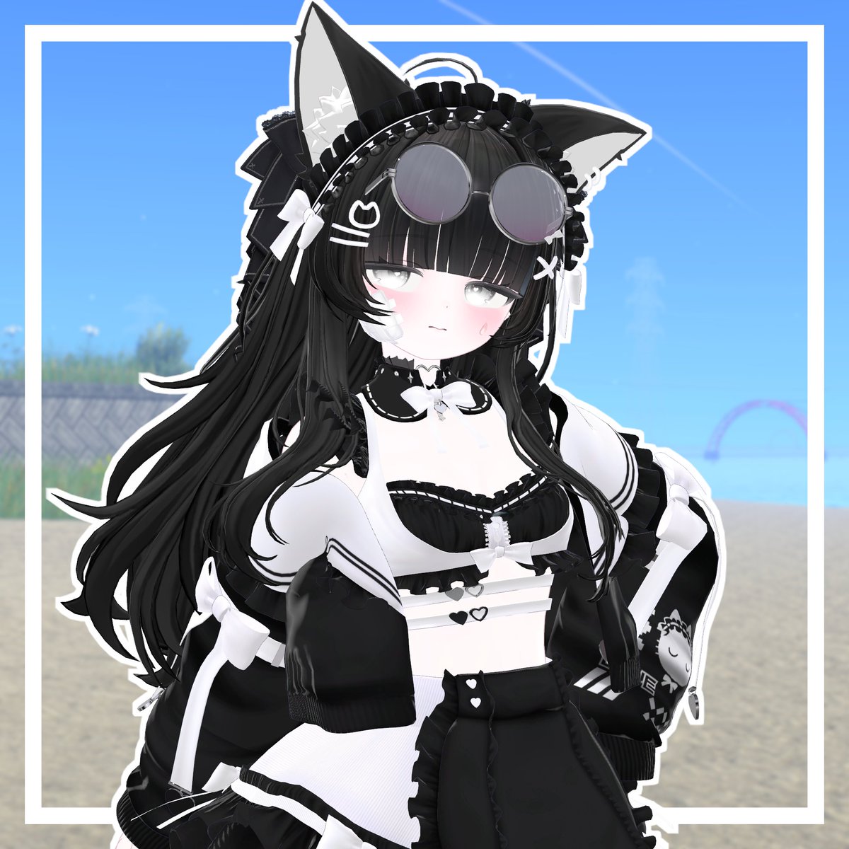 arai_vrc's tweet photo. 寒くても水着着たいよね… https://t.co/mqnND5YUGZ