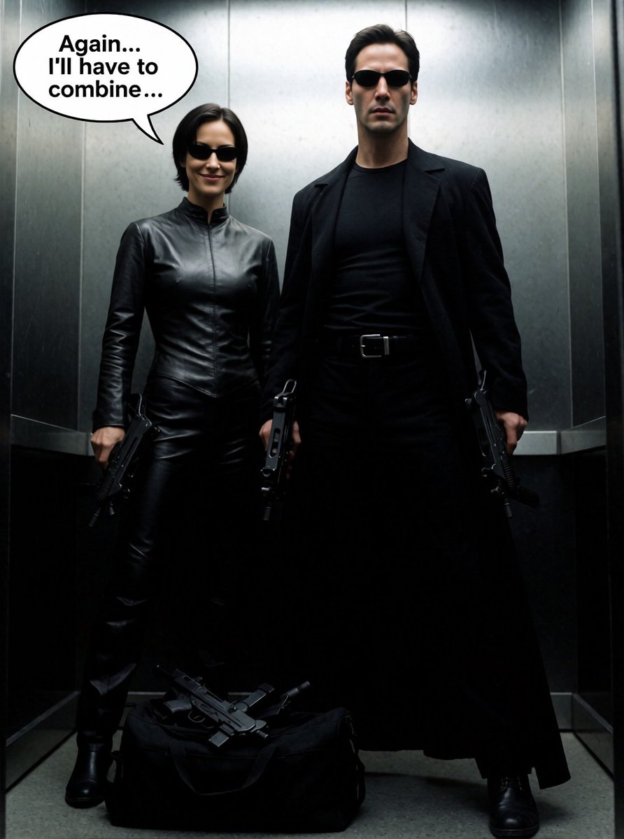 Anna7witch's tweet photo. 2/3
"Again... I'll have to combine..." 🕶️🔥
When the Matrix code starts melting from pure passion, the main feed just isn't enough. The connection between Neo &amp; Trinity has officially reached a wild, uncensored level... 🔞
Ready for more? 🤫
#NSFWAI #MatrixArt https://t.co/z0KO7z6HF3
