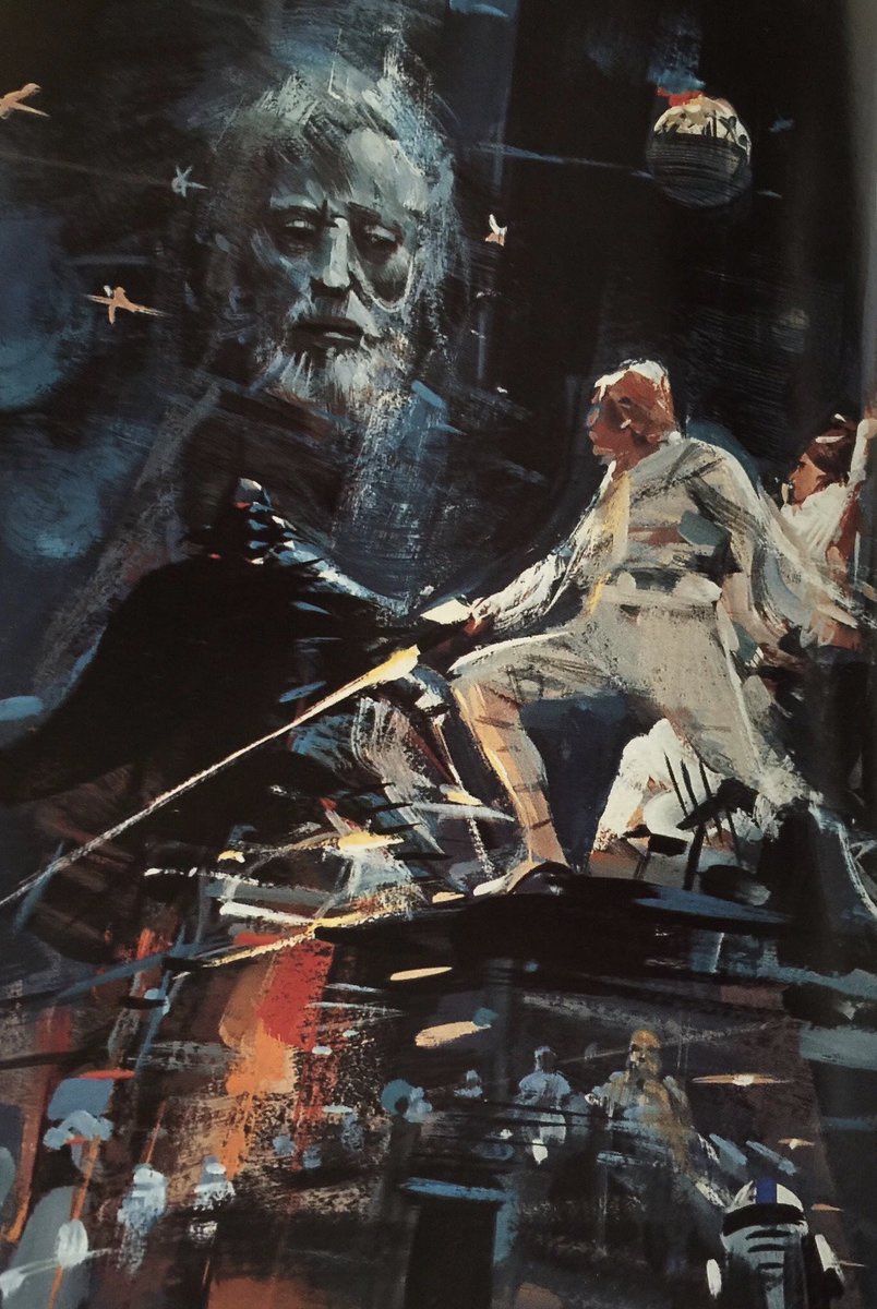 SciFiArchives's tweet photo. Preliminary illustrations by John Berkey for his Star Wars posters (1977) https://t.co/QKE4QGhmgK