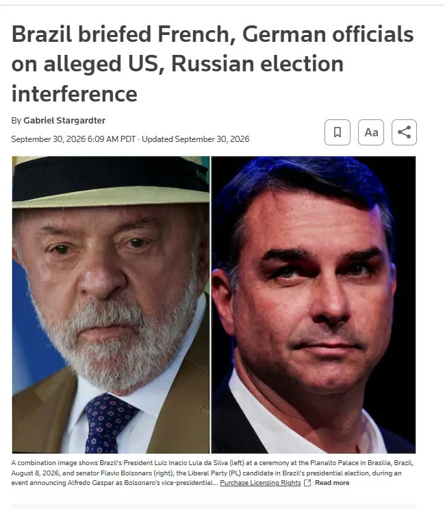 YourAnonCentral's tweet photo. Brazil currently under attack by the same US, Israel, Russia network, which adds context to why Brazilian intelligence findings prompted the government to reach out to France and Germany a week ago. https://t.co/4VpCJfPcbU