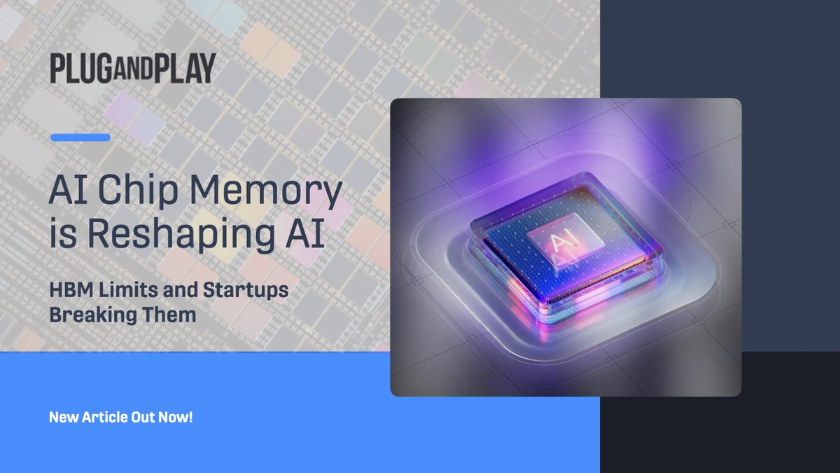 PlugandPlayTC's tweet photo. GPUs sit idle up to 80% of the time, waiting for data. The real bottleneck in AI isn't compute, it's memory. 

Meet the 25 startups quietly breaking open a $54.6B market:
https://t.co/ifpNeYgS26

#PNP #AI https://t.co/JjTmGioYfu