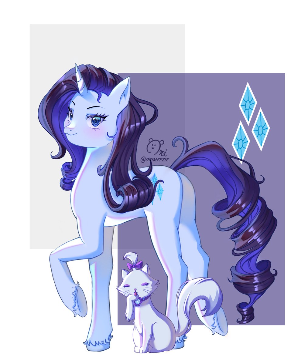 orimeezie's tweet photo. And finally finishing with the unicorns (and alicorn!) : Rarity 💎 &amp; Twilight Sparkle ✨ #mlp #rarity #twilightsparkle https://t.co/6T0OAW9Ah1