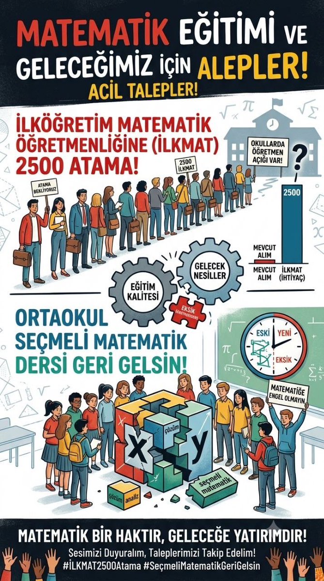 iremk0cer's tweet photo. Her çocuk özel ders alamaz.
Ama her çocuk nitelikli matematik eğitimini hak eder.
Seçmeli Matematik = fırsat eşitliği.
#imösecmelimatgelsin
@YilmazzGuney @meb_ttkb @Yusuf__Tekin @mahmudinan @cemgencoglu @RTErdogan https://t.co/UOmwlISjwq