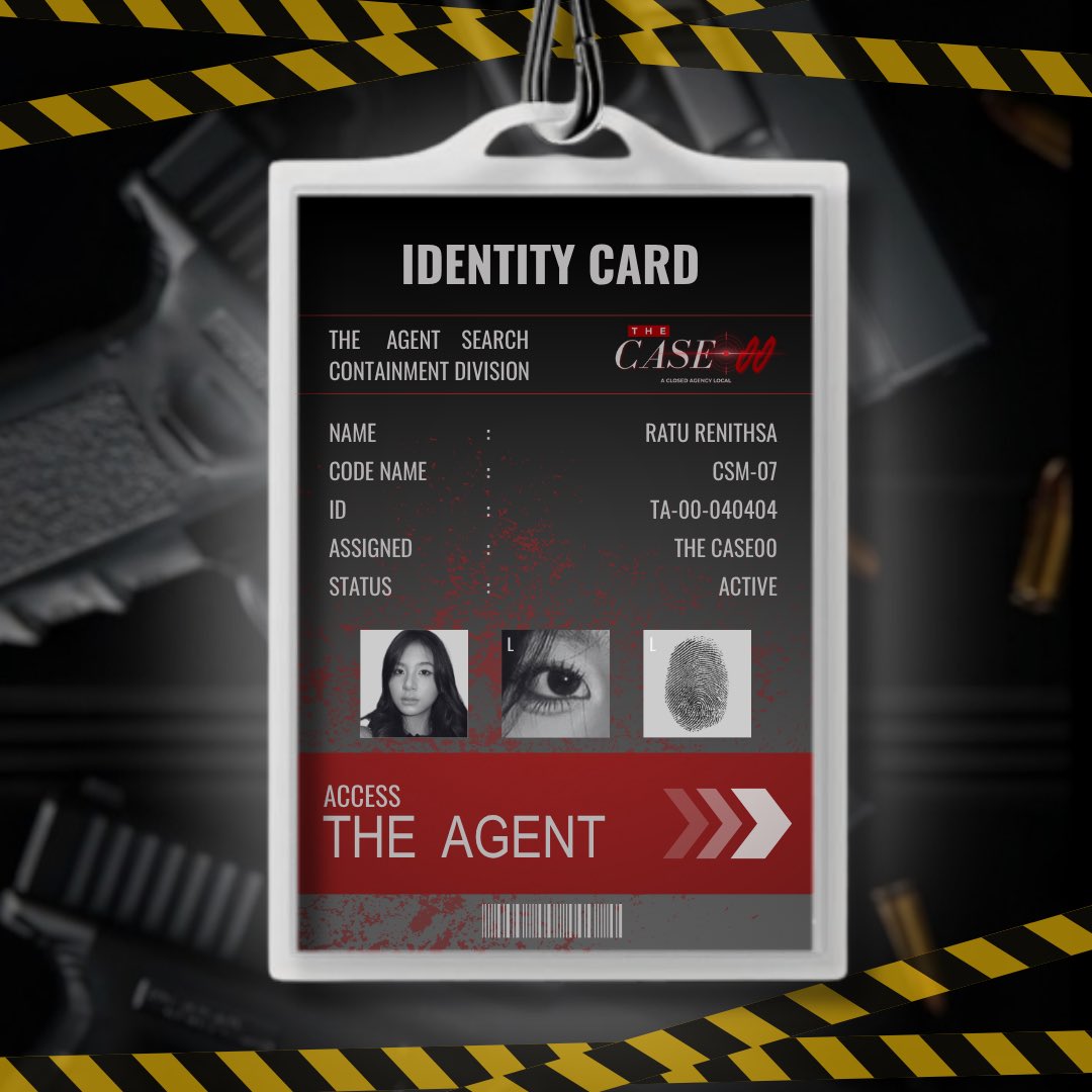 agentZEEASADEL's tweet photo. @THECASE00 I’m Ratu Renithsa as Zee Asadel, and I’m ready to take my place as an Agent of 𝗧𝗛𝗘 𝗖𝗔𝗦𝗘 𝟬𝟬.

𝗙𝗜𝗟𝗘:  𝘙𝘌𝘈𝘋𝘠
𝗦𝗧𝗔𝗧𝗨𝗦:  𝘊𝘖𝘕𝘍𝘐𝘙𝘔𝘌𝘋 https://t.co/QnAbxLFDGz
