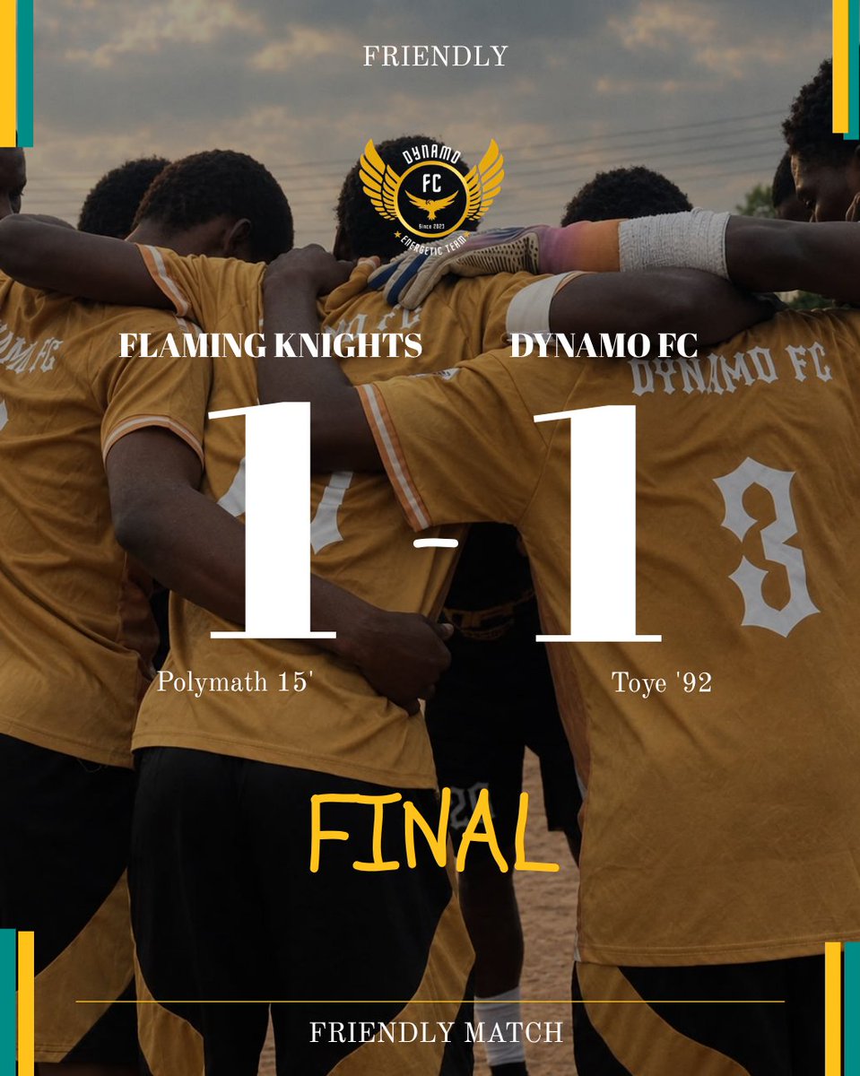 Dynamo_Fc01's tweet photo. STALEMATE!

Best of luck to @Flaming_Knights towards their upcoming season! https://t.co/z4UbswxPoG