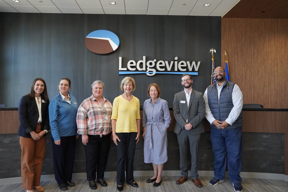 VotingIsLocal's tweet photo. This week, our Wisconsin State Director Sam Liebert joined municipal clerks and voting rights advocates in Ledgeview for a roundtable convened by Sen. Tammy Baldwin.

Thank you to Sen. Baldwin for listening, and to the clerks who do this critical work every day! https://t.co/4alc2jbyNA