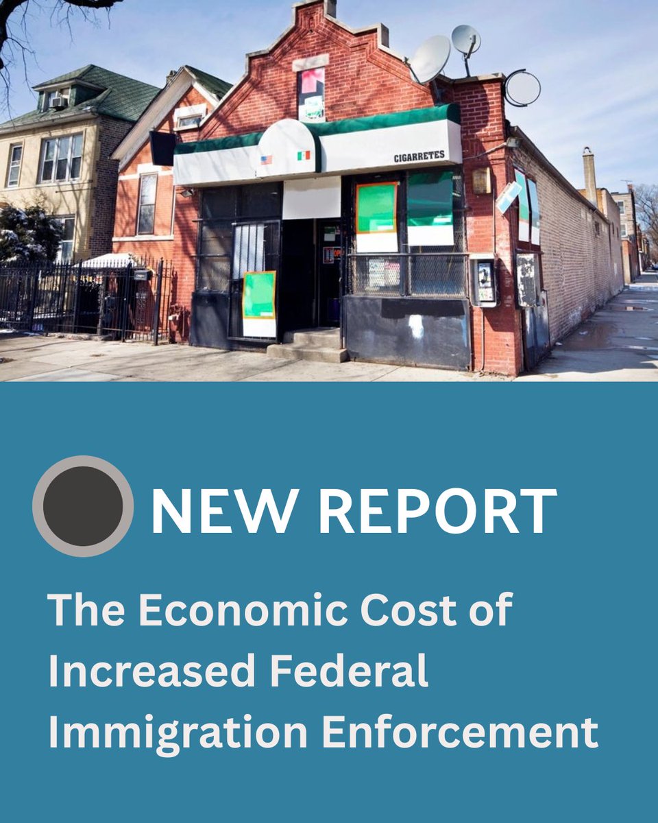 macfound's tweet photo. In the first year of increased federal immigration enforcement, Cook County lost approximately $1.26 billion in retail and restaurant activity and $107 million in local sales tax revenue.

The University of Illinois Chicago’s Great Cities Institute, with support from MacArthur grantee Metropolitan Family Services in support of United for Chicago, documented this financial impact in their new report: "Hunkering Down: Immigration Enforcement’s Economic Cost".

Read the full report here ⬇️ https://t.co/skxE8EdGya