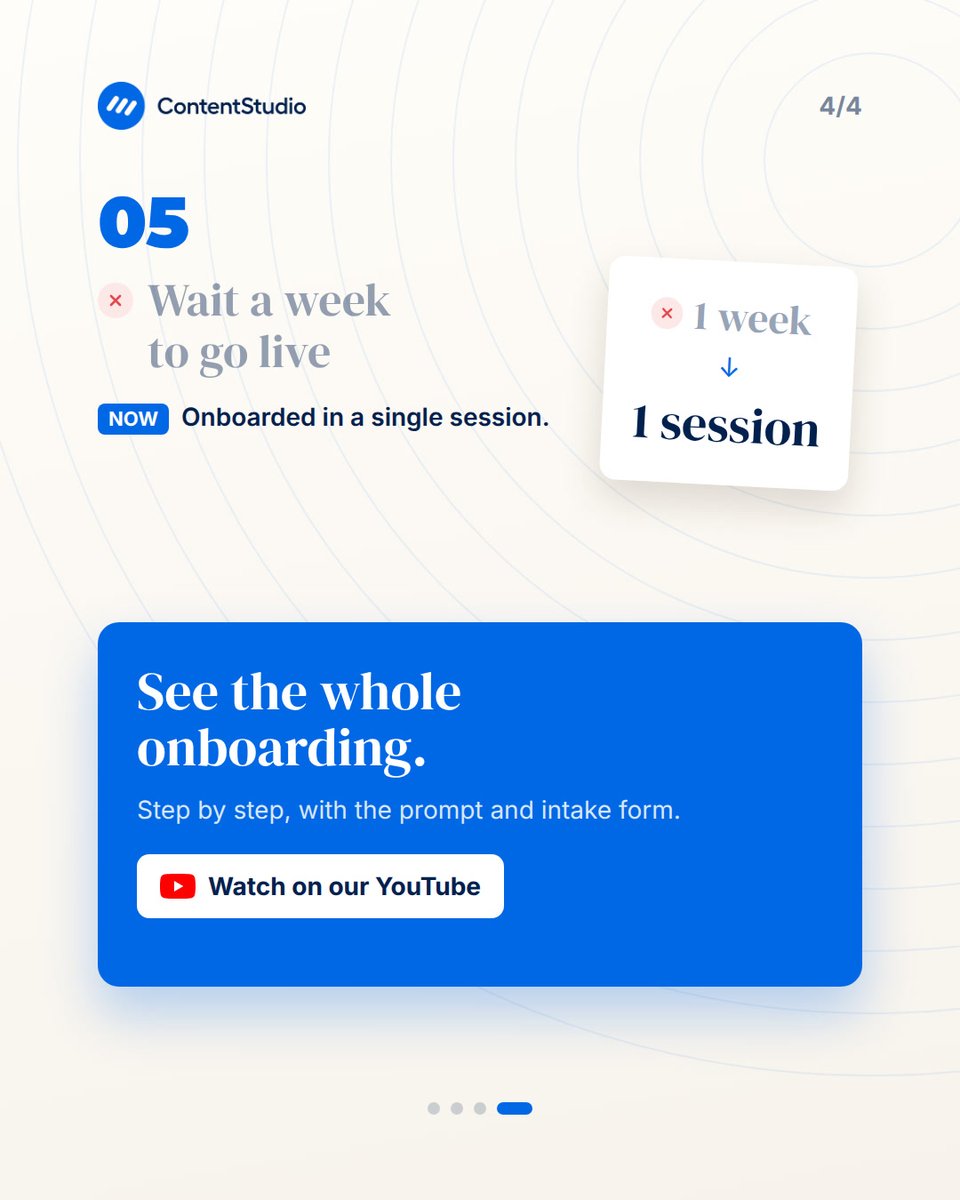 ContentStudioio's tweet photo. Five things your clients can stop doing once you onboard them with Claude Code and ContentStudio, starting with filling in a brand doc.

Full onboarding, prompt included: 
https://t.co/QenRxhcBPD

#ClaudeCode #SocialMediaManager https://t.co/NWiqUwLbcC