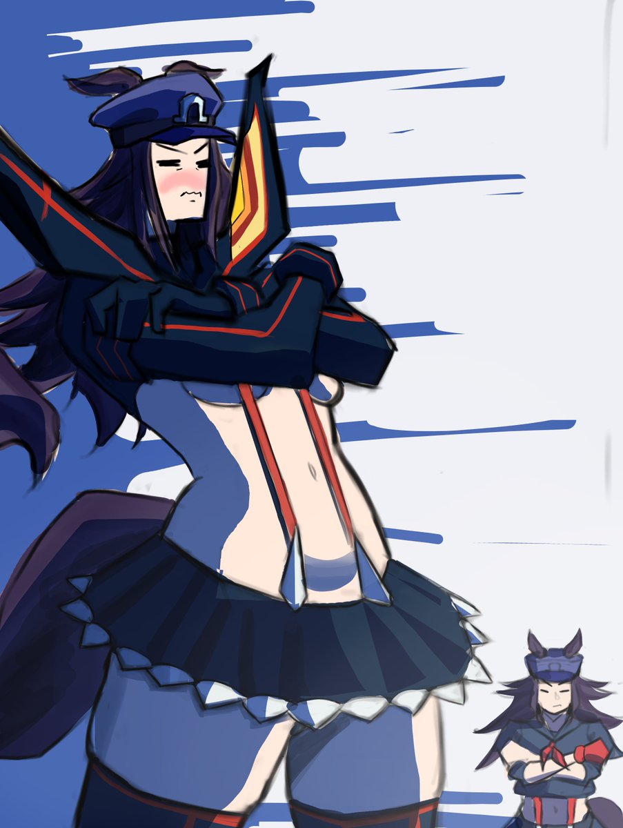 Chepo_47's tweet photo. Fenomeno (1/2) 

#umamusume #umamusumefanart #kill #la #kill #Fenomeno https://t.co/l41hVw0RJL