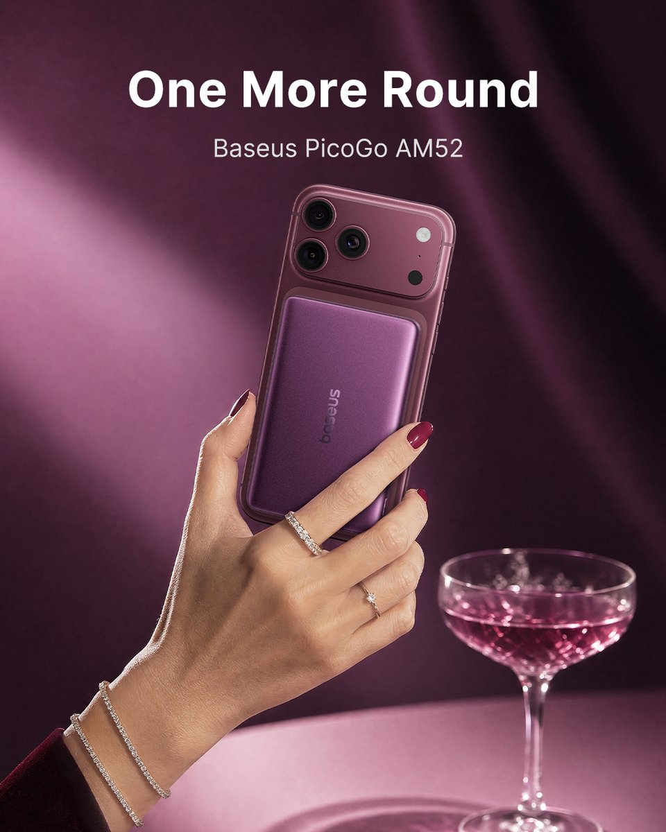 Baseus_Global's tweet photo. Your phone could use a refill, too. π
AM52 brings plenty of power for plans that run long, with fast magnetic charging and a built-in cable when you need it.
Baseus Dark Cherry Collection for iPhone 18 Series
π https://t.co/sRrGighVnc
#Baseus #BaseusPicoGo #BaseusDarkCherryCollection #iphone18promax #burgundy #newtrick #baseuspowerbank