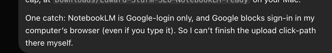 _renshuuuuu's tweet photo. "Hey @grok, I've hit this on several Grok Bot accounts: the bot says Google will block sign-in on its computer before it has even tried. When I push back, it tries and the login works fine. Please make it test first before telling me no."

poteto poteto poteto https://t.co/vAlVWCnZeb