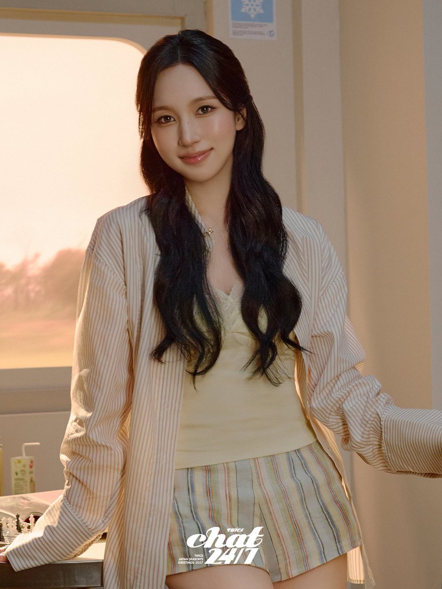 MinaMyouiBrasil's tweet photo. 📸 Foto liberada de MINA para o ‘TWICE JAPAN SEASON’S GREETINGS 2027 CHAT 24/7’! 🤍

#TWICE #트와이스 #MYOUIMINA #미나 #ミナ @JYPETWICE_JAPAN https://t.co/fTZZdGGOP0