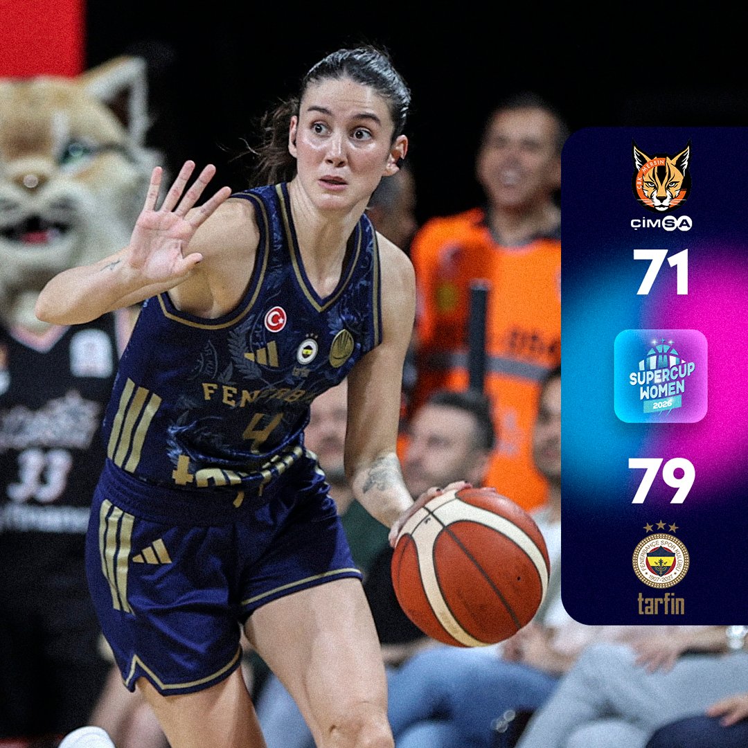 EuroLeagueWomen's tweet photo. THE 2026 SUPERCUP WOMEN GOES TO FENER! 🏆💛💙

#EuroLeagueWomen | #EuroCupWomen https://t.co/u1eCMuAzbO