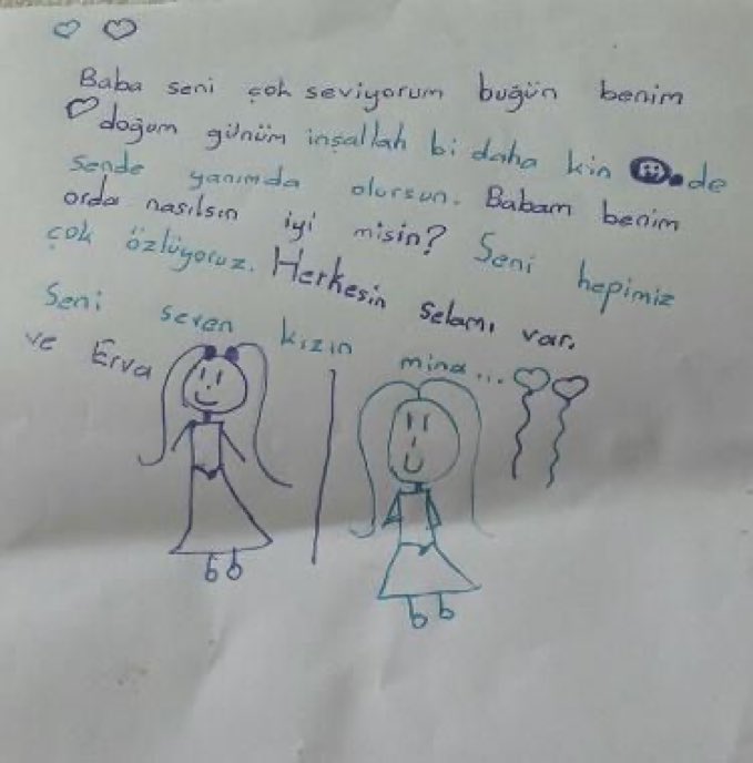 TutsakBebekler's tweet photo. Yıllardır adaletin gelemediği, seslerini duyuramayan anneler babalar var.

Haksız gerekçelerle hapse gönderildiler. AİHM Yalçınkaya ve Yasak kararlarına rağmen cezaevindeler.
Mina ve Erva, iki kız kardeş, yaptıkları resimleriyle babalarına hasret çocuklara tercüman oluyorlar.

DijitalSansüre Hayır