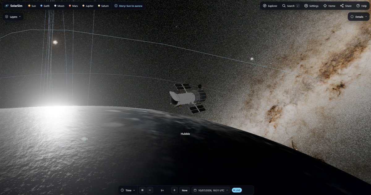 thetasigmaio's tweet photo. You can track Hubble Space Telescope live at https://t.co/30jF6A7RaU

My agents are working on Ultra graphics right now https://t.co/6Za1VQzxB3