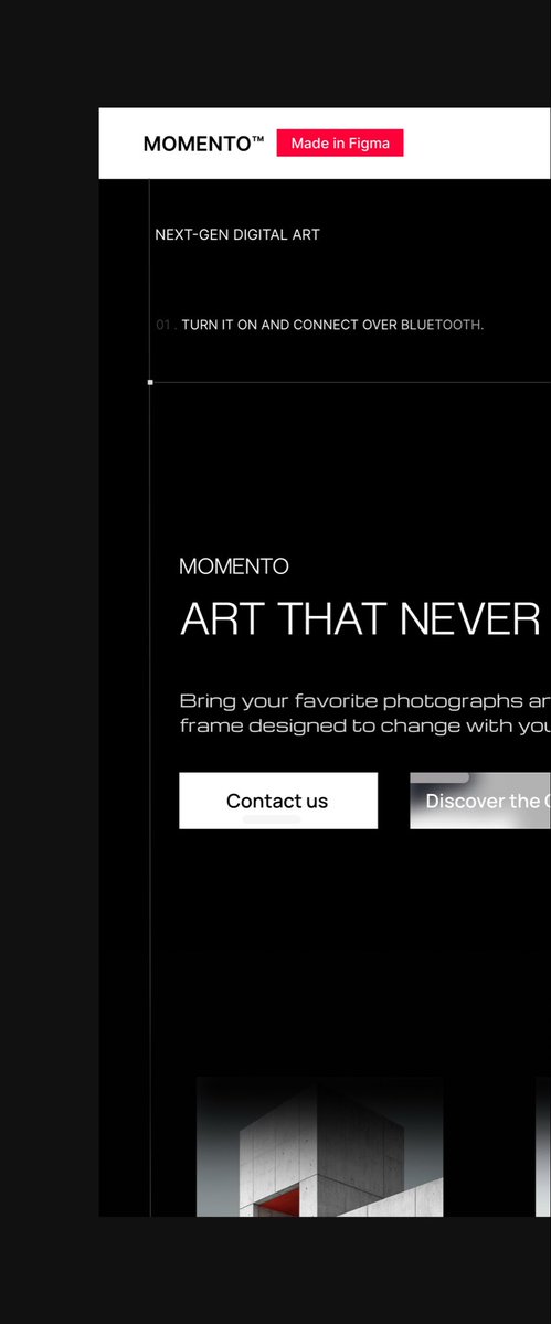 UiEnny's tweet photo. Momento digital frame landing page🤓😊
#UIDesign https://t.co/QtnzeHiKEk