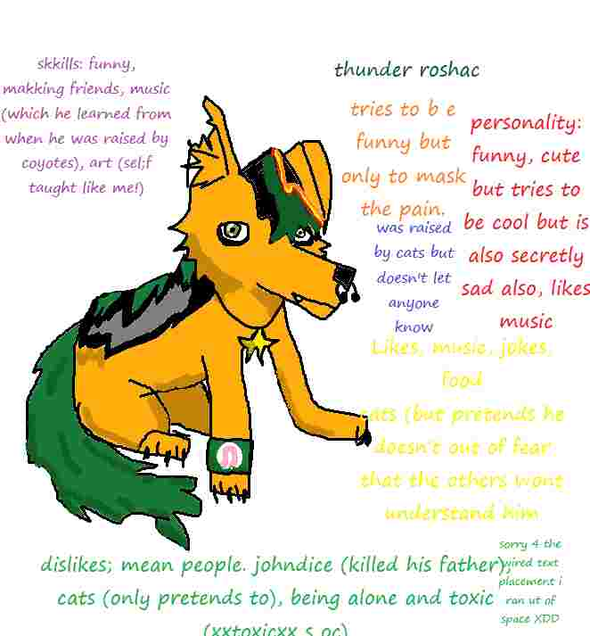 EgressDeer's tweet photo. hai guys >.o tjis is mai epicc wolf oc thunder roshac ^w^ hes part jackal and was raised by bats which is why he hss fangsPLS DO NOT STEALLLLL https://t.co/365RiaLnu7