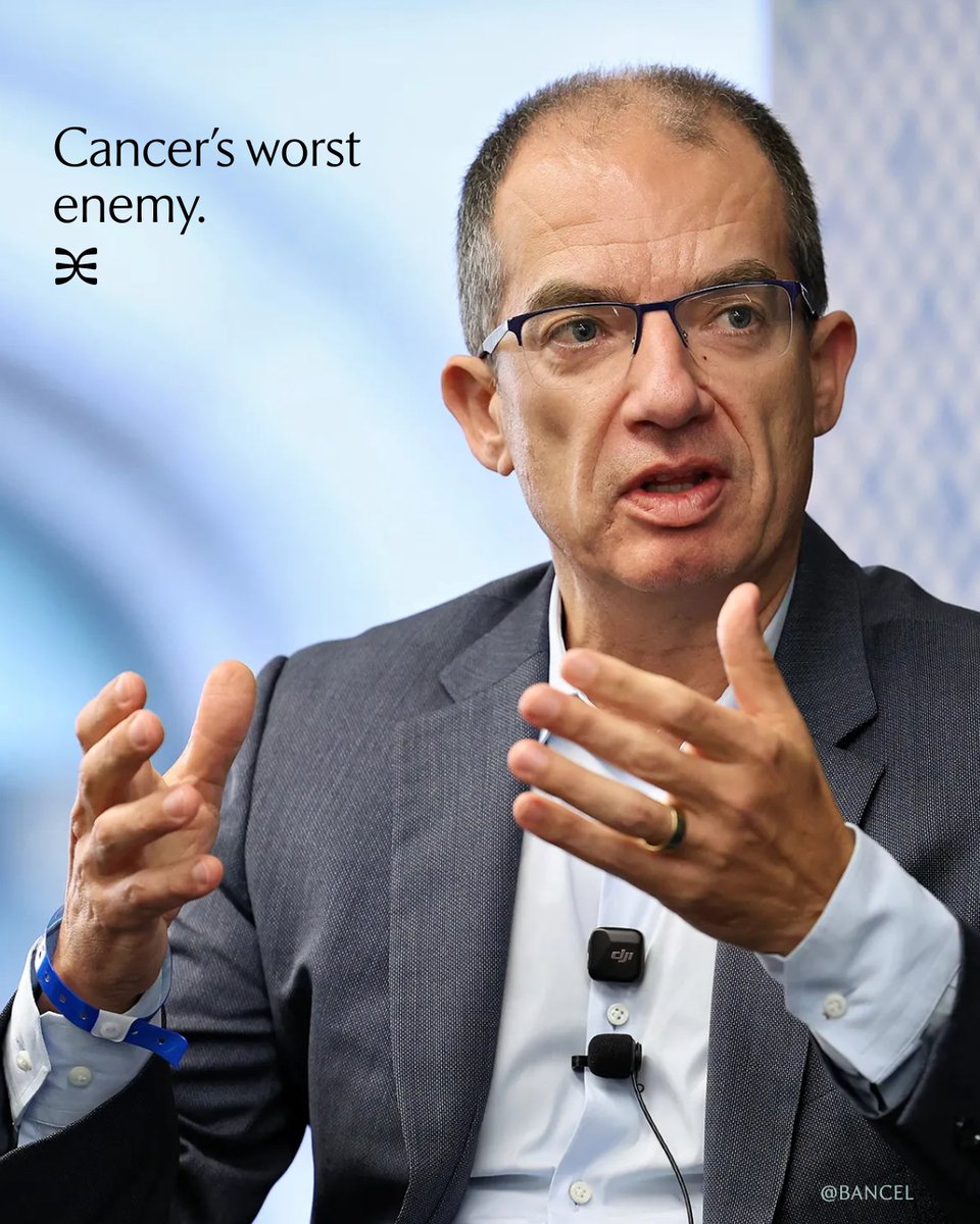 withdelphi's tweet photo. In 2011, Stéphane Bancel (https://t.co/IUNsMNnCAm) left his job running bioMérieux, a French diagnostics giant, to lead a startup with no products and one unproven idea: that mRNA could teach the body to make its own medicine.

For nearly a decade, Moderna didn't have a single approved product. He kept betting on it anyway.

This year, Moderna and Merck reported something cancer researchers have chased for a century: a personalized cancer vaccine that succeeded in a Phase 3 trial. Each dose is designed from the patient's own tumor. In more than 1,100 melanoma patients, it lowered the chance of the cancer coming back compared with the standard treatment alone.

If you've ever been told your idea is a long shot, ask the man who spent fifteen years proving his wasn't. 

Stéphane's Delphi is live