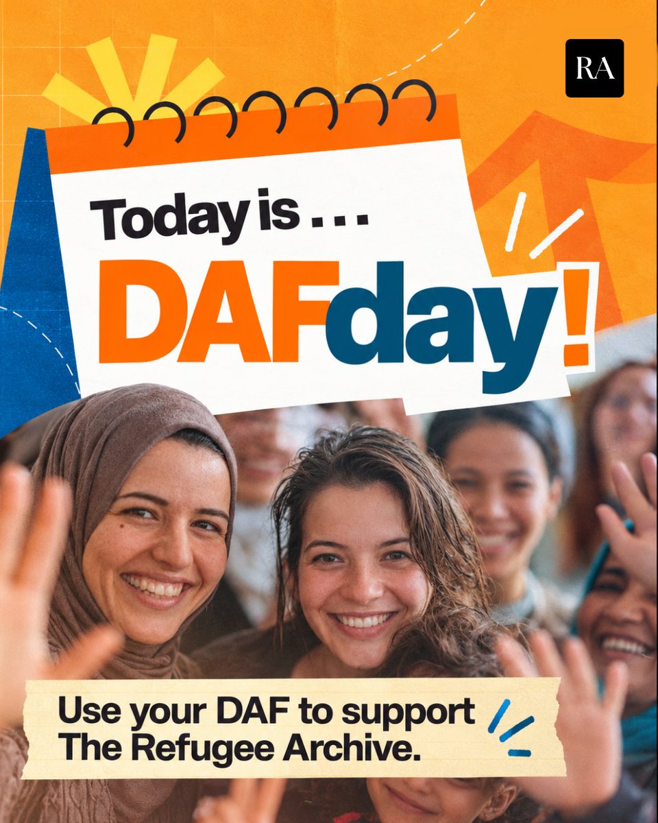 refugeearchive_'s tweet photo. Today is Daf Day. Put Your Daf to Work.
Your DAF can help preserve the oral histories of displaced single mothers and turn them into research that can inform better humanitarian policies, services, and programming.
https://t.co/3anwPkeF6A
#DAFDay #TheRefugeeArchive https://t.co/MC6eBaYZLV