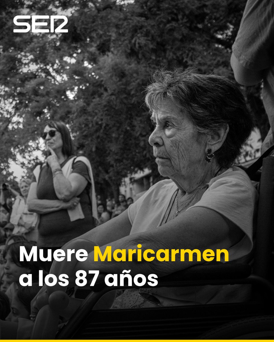 La_SER's tweet photo. 🔴 ÚLTIMA HORA | Muere Maricarmen, la mujer cuyo desahucio despertó una oleada social por la vivienda en toda España

https://t.co/nkx5NVjbQ1 https://t.co/KaNfx62C2y