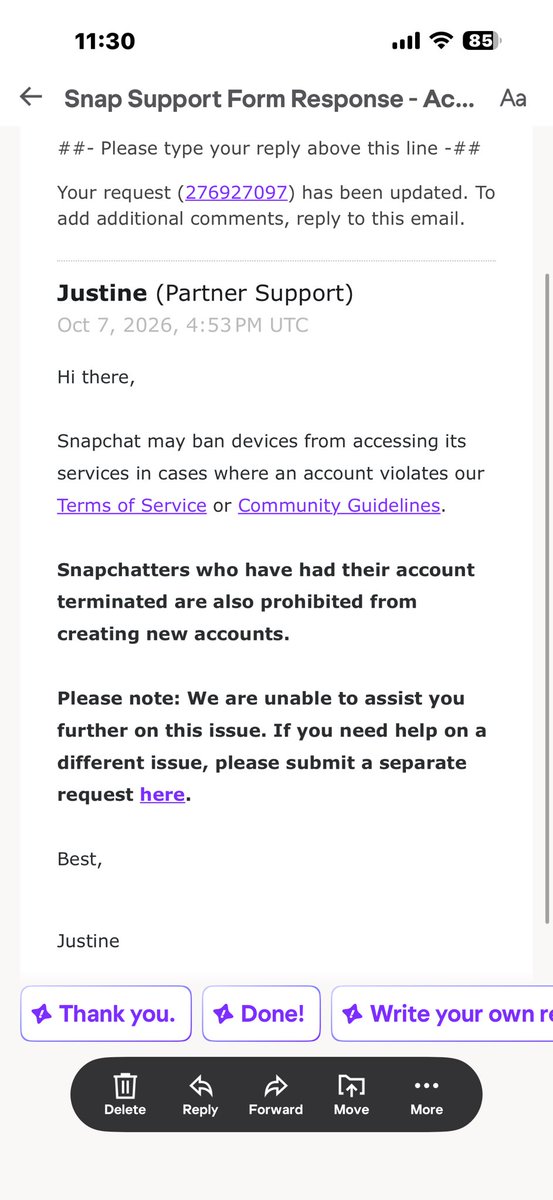 saimasaeed182's tweet photo. @snapchatsupport What device ban accounts lock i am agency manage my 6 creators account since years now suddenly account are ban today not know the reason 
I have appealed that is in review also fill support form support representative send me reply which is shocking for me ? https://t.co/ZpdWVoXOnz