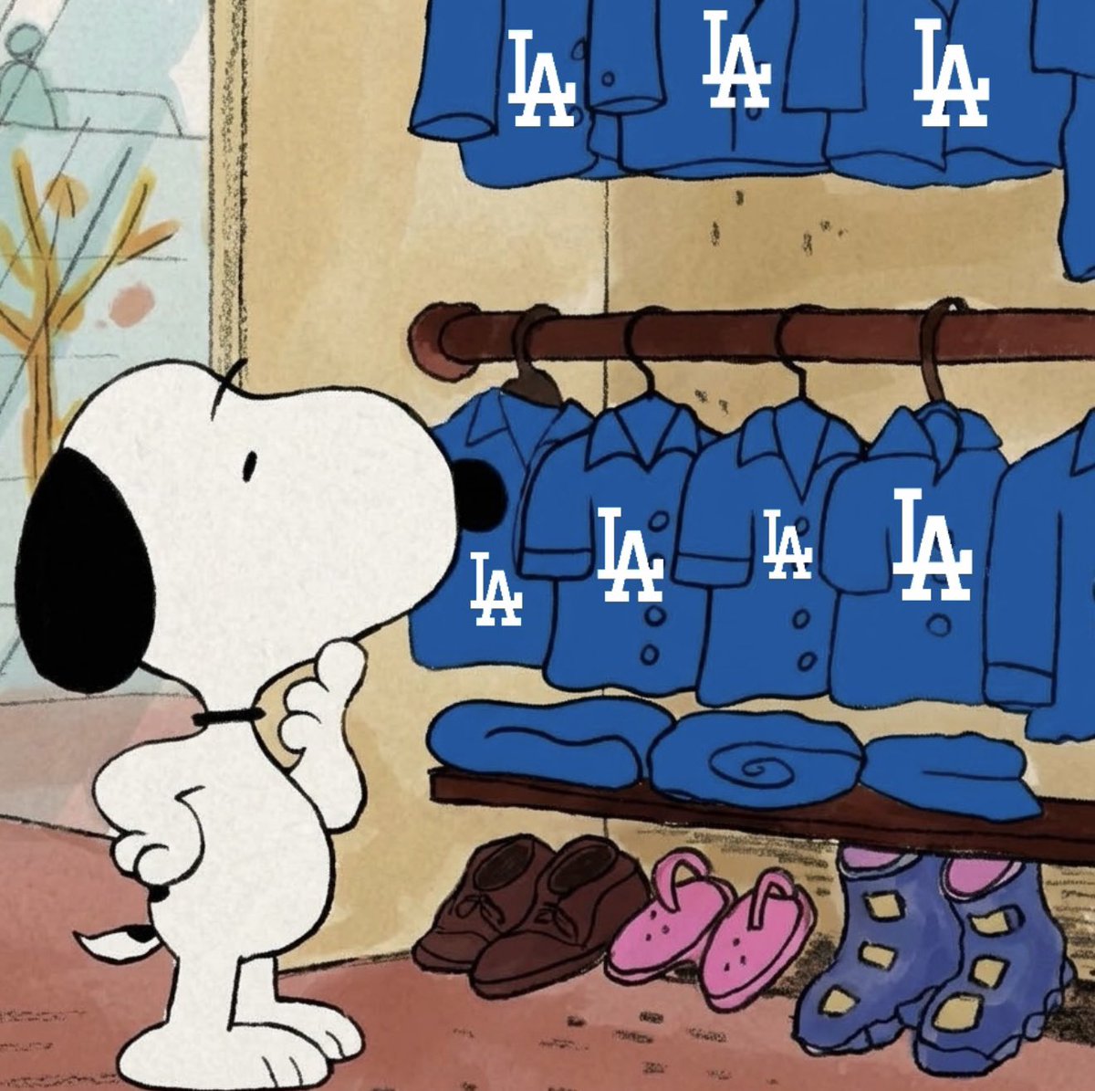thinkblueloops's tweet photo. me choosing my outfit of the day in the month of october https://t.co/4lC1AdfPvD