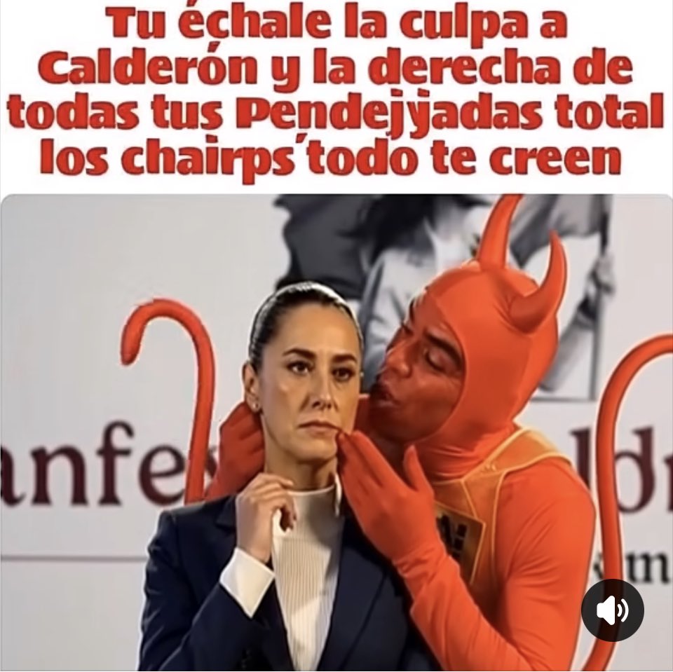 Calle820's tweet photo. La presidenta que solo gobierna para los chairos https://t.co/bD5YwUIfN4