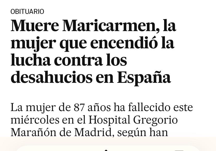 RafaGarciak's tweet photo. Los #buitres ya tienen el piso libre. Descanse en Paz #MariCarmen. https://t.co/mzzQe8FLI4