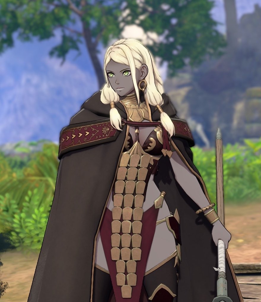 BrotherMingGame's tweet photo. absolutely bonkers they made an entire model with custom animations where she fights with her left hand only just for a SINGLE CHAPTER

and she SERVES https://t.co/1ue1MRE52Y