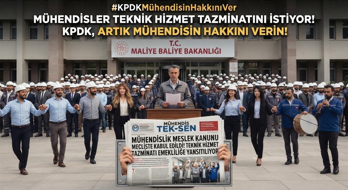 Mehmetali1090's tweet photo. Günün gerçekleriyle bağdaşan tazminatlar ve görev yollukları istiyoruz. Herkes için adalet!
#KPDKMühendisinHakkınıVer
@RTErdogan 
@isikhanvedat 
@csgbakanligi https://t.co/rDu1W03SlF